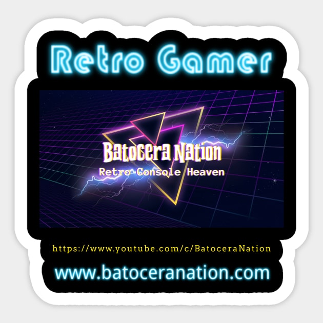 Batocera Nation Logo 3 Sticker by Batocera Nation